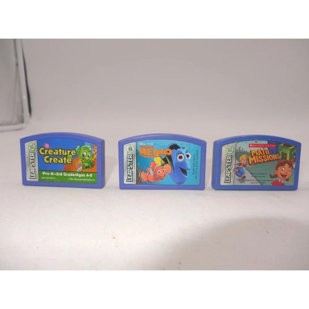 LeapFrog Leapster Learning Games 5 Finding Nemo Disney Princess‎ Math Missions